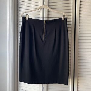 Philosophy zip-back pencil skirt in black stretch knit size 12